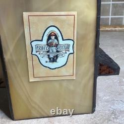 HERSHEY STAINED GLASS -Chocolate Town 1996-the Gallery 2 Lights-RUDY BROS