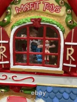 HTF Dept 56 Christmas Village Rudolph Red Nosed Reindeer Misfit Toy Shop RARE