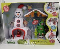 HTF RARE The Grinch Stole Christmas Movie Max Who-Ville Town Square Play Set