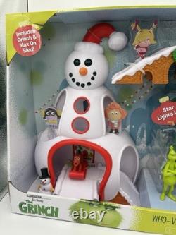 HTF RARE The Grinch Stole Christmas Movie Max Who-Ville Town Square Play Set