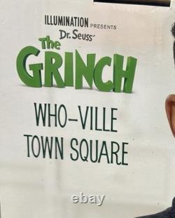 HTF RARE The Grinch Stole Christmas Movie Max Who-Ville Town Square Play Set