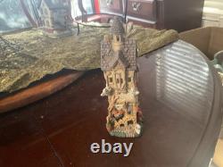 Hallmark Set Of 8 Lighted Halloween Village With Grass