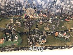 Halloween Village Display Platform For Lemax Spooky Town -Large 3 Sections