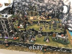 Halloween Village Display Platform Large Cemetery For Your Spooky Town Village