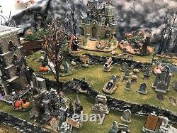 Halloween Village Display Platform Large Cemetery For Your Spooky Town Village