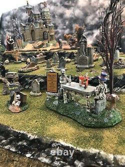 Halloween Village Display Platform Large Cemetery For Your Spooky Town Village