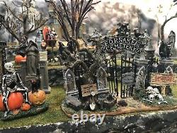 Halloween Village Display Platform Large Cemetery For Your Spooky Town Village