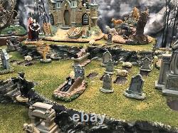 Halloween Village Display Platform Large Cemetery For Your Spooky Town Village
