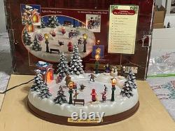 Happy Winter Holiday Skating Pond