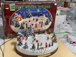 Happy Winter Holiday Skating Pond