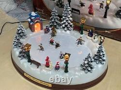 Happy Winter Holiday Skating Pond