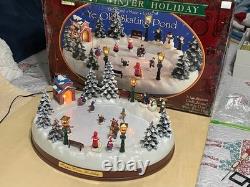 Happy Winter Holiday Skating Pond