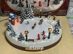 Happy Winter Holiday Skating Pond