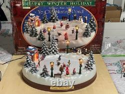 Happy Winter Holiday Skating Pond