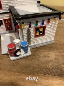 Harley Davidson Motorcycle Shop Department 56 Snow Village