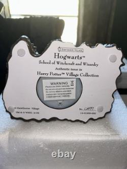 Harry Potter Bradford Exchange Hawthorne Village Hogwarts School Castle with COA
