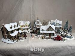 Hawthorn Village Thomas Kinkade's Miniature Christmas Village with accessories