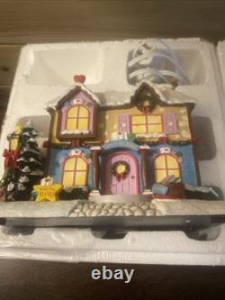 Hawthorne Care Bears Care-A-Lot Christmas Village Lighted Book Shop