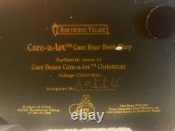 Hawthorne Care Bears Care-A-Lot Christmas Village Lighted Book Shop