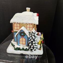 Hawthorne Care Bears Care-A-Lot Christmas Village Lighted Book Shop