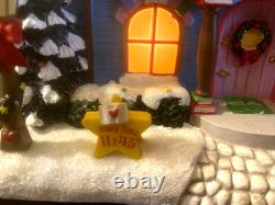 Hawthorne Care Bears Care-A-Lot Christmas Village Lighted Book Shop