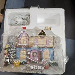 Hawthorne Care Bears Care-A-Lot Christmas Village Lighted Book Shop