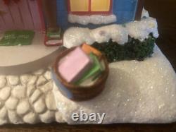Hawthorne Care Bears Care-A-Lot Christmas Village Lighted Book Shop