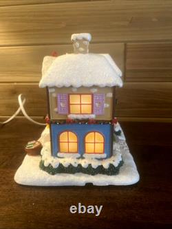 Hawthorne Care Bears Care-A-Lot Christmas Village Lighted Book Shop