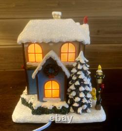 Hawthorne Care Bears Care-A-Lot Christmas Village Lighted Book Shop