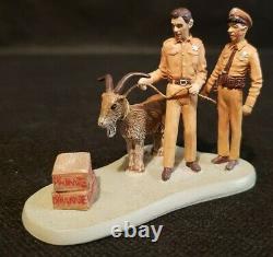 Hawthorne Christmas Village Andy Griffith Mayberry Andy Barney Goat and Dynamite