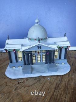 Hawthorne Christmas Village Simpsons Mr Burns Mansion Mint In Box Unused COA