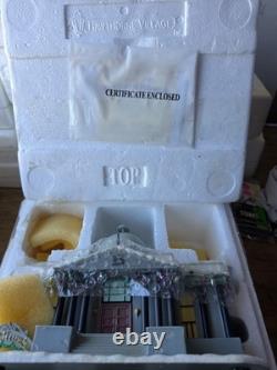 Hawthorne Christmas Village Simpsons Mr Burns Mansion Mint In Box Unused COA