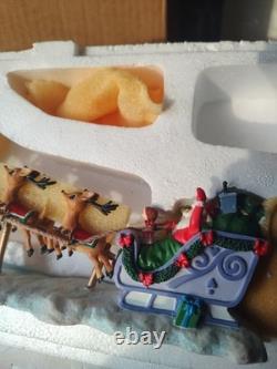 Hawthorne Village 2007 Rudolph Christmas Accessory Santa's Sleigh Up Up and Away