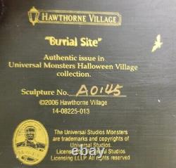 Hawthorne Village Burial Site Universal Monsters Village Collection With Igor 13