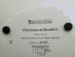 Hawthorne Village Christmas At Bumble's Rudolphs Town Collection New COA Rare
