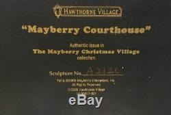Hawthorne Village Courthouse Mayberry Christmas Village Collection Andy & Opie