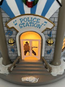 Hawthorne Village Elvis Presley Jailhouse Rock Police Station Lighted COA
