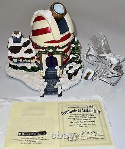 Hawthorne Village Rudolph Christmas Town North Pole Observatory COA TESTED