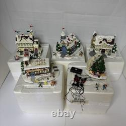 Hawthorne Village Rudolph's Christmas Town Village Collection Bundle Of 5 Sets