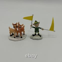 Hawthorne Village Rudolph's Christmas Town Village Collection Bundle Of 5 Sets