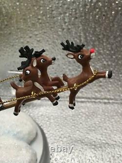 Hawthorne Village Rudolph the Red Nosed Reindeer Musical Christmas Town Rare