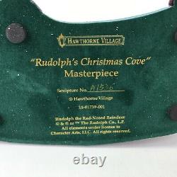 Hawthorne Village Rudolphs Christmas Cove Masterpiece Lighted Red Nosed Reindeer