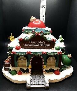 Hawthorne Village Rudolphs Christmas Town Bumbles Ornament Shoppe Lighted