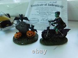 Hawthorne Village The Munsters Screaming Machines Figurine Accessory Set withCOA