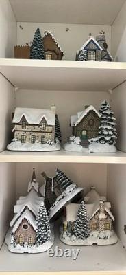 Hawthorne Village Thomas Kinkade Illuminated Resin Christmas Village Buildings