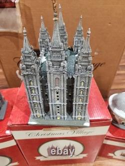 Historic Temple Square Christmas Village Tabernacle Salt Lake Temple Lion READ
