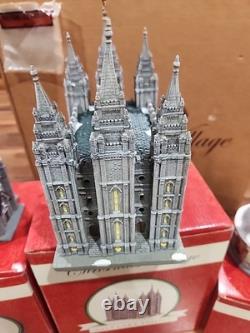 Historic Temple Square Christmas Village Tabernacle Salt Lake Temple Lion READ