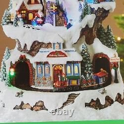 Holiday Living 2021 LED Animated Musical Santa's Village Light Up 18 Tall New