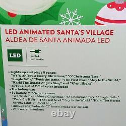 Holiday Living 2021 LED Animated Musical Santa's Village Light Up 18 Tall New