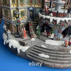 Holiday Living Animated Christmas Village Scene Musical Lights #1034122